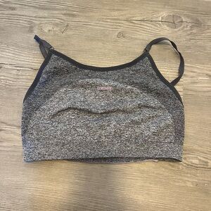 Gymshark Grey Seamless Lightweight Sports Bra with Adjustable Straps